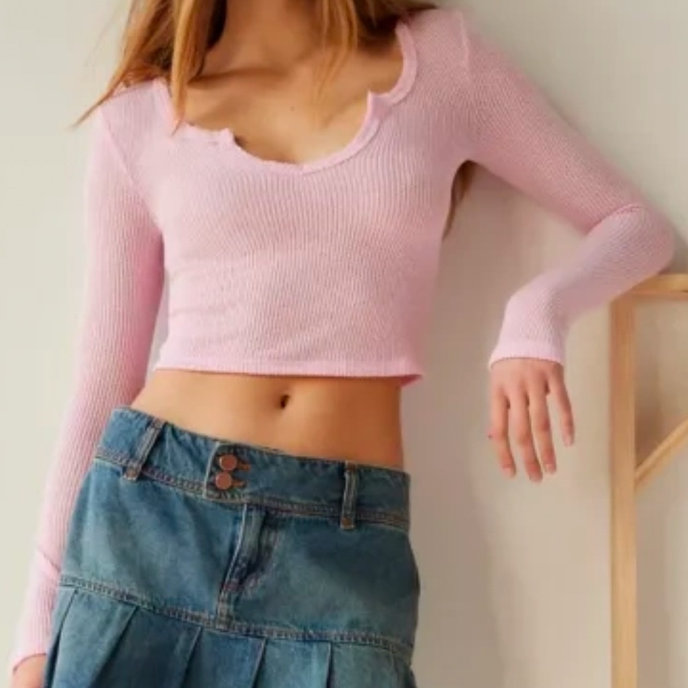 Free People Out From Under Lias Notch Neck Top